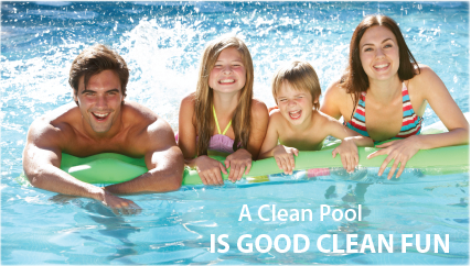 A clean pool is good clean fun